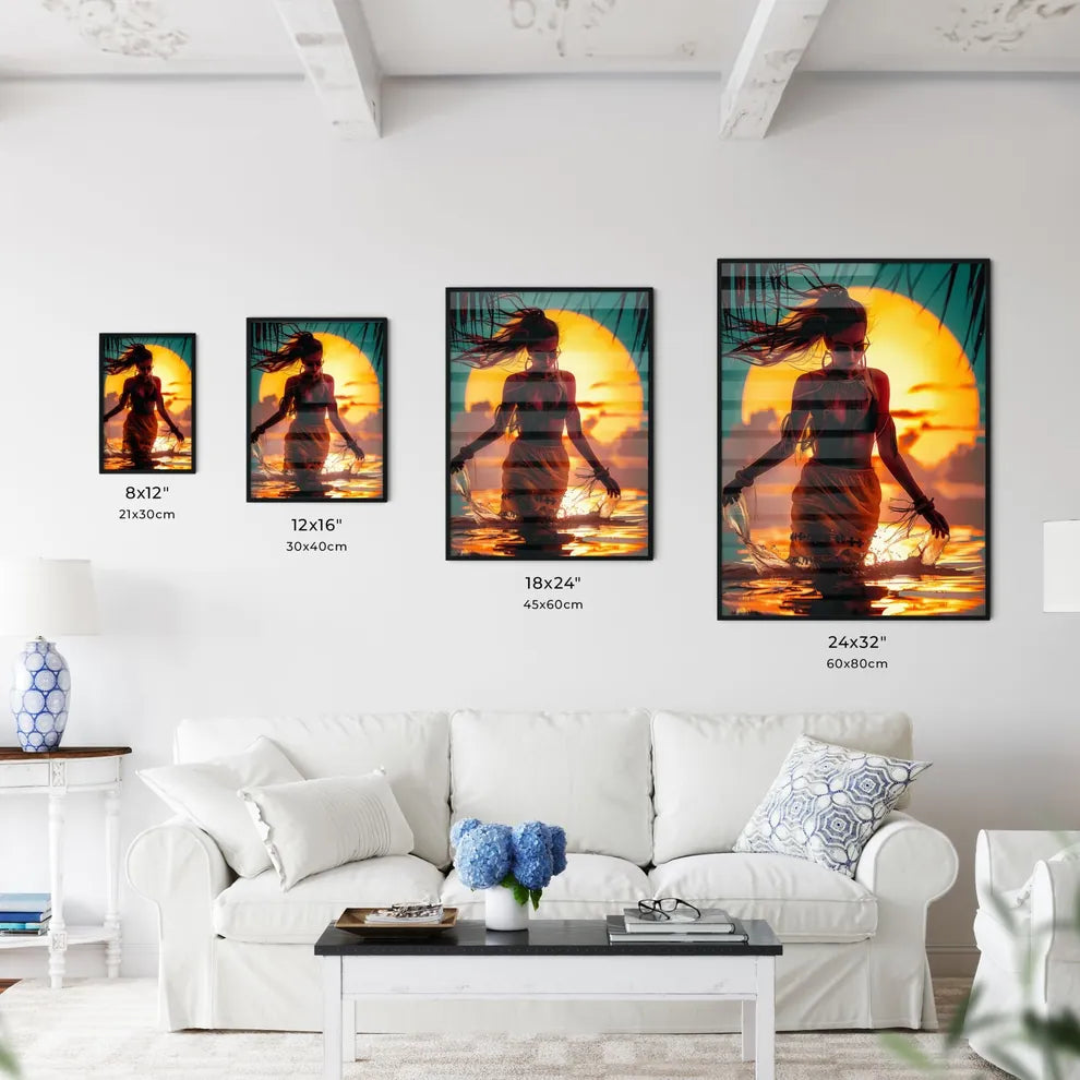 Tropical Sunset Dance Festival Flyer Featuri - Kitchen Hangings