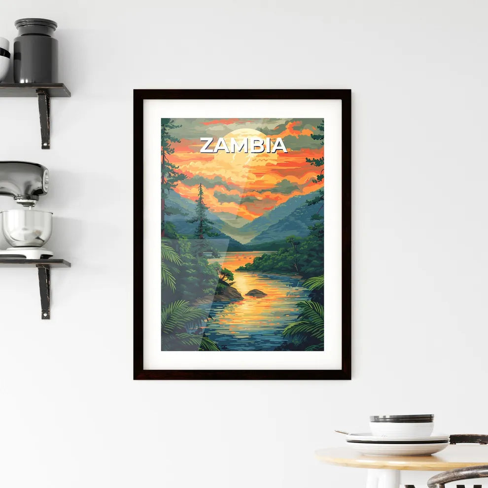 Vibrant African Artwork Framed Print