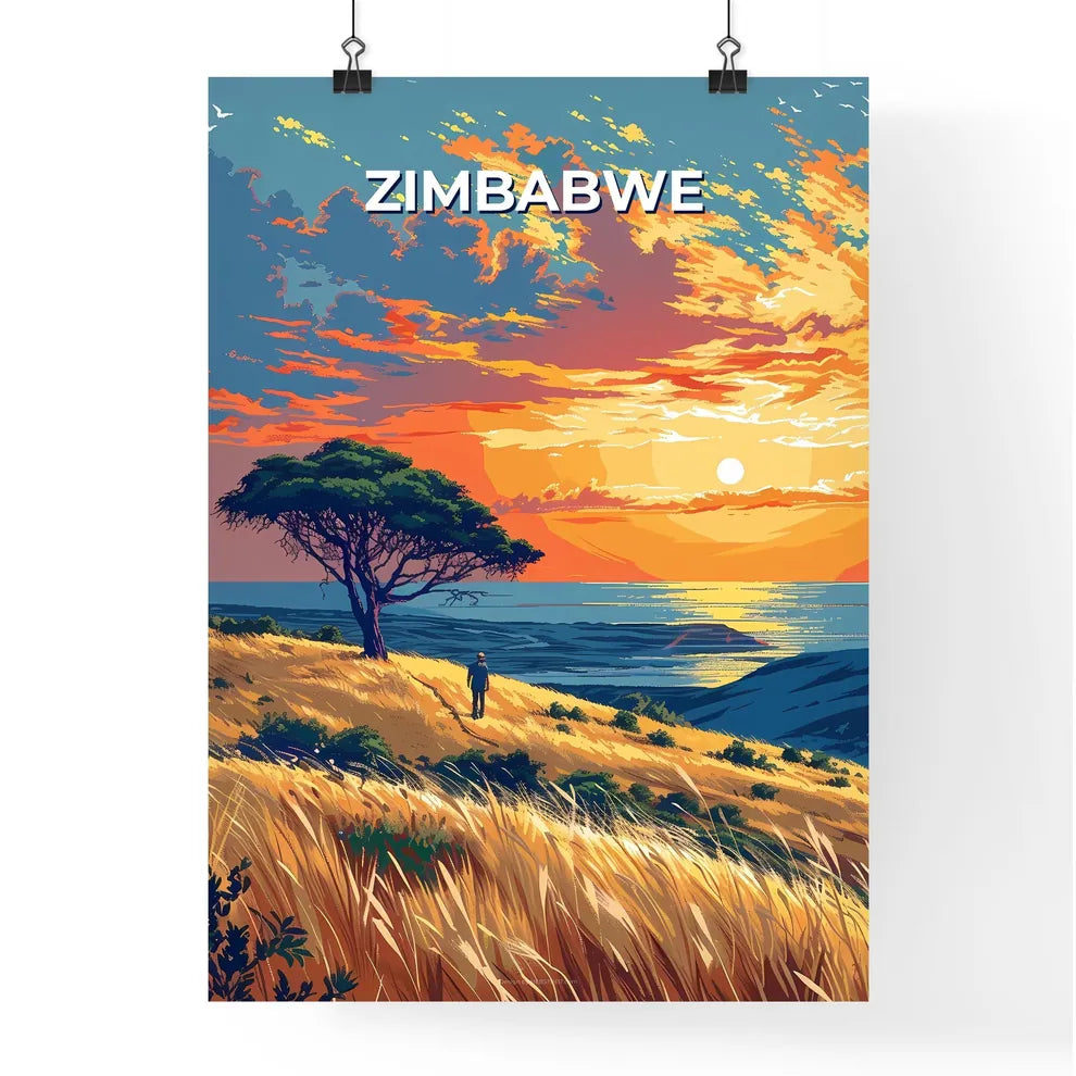Vibrant African Art Painting Poster
