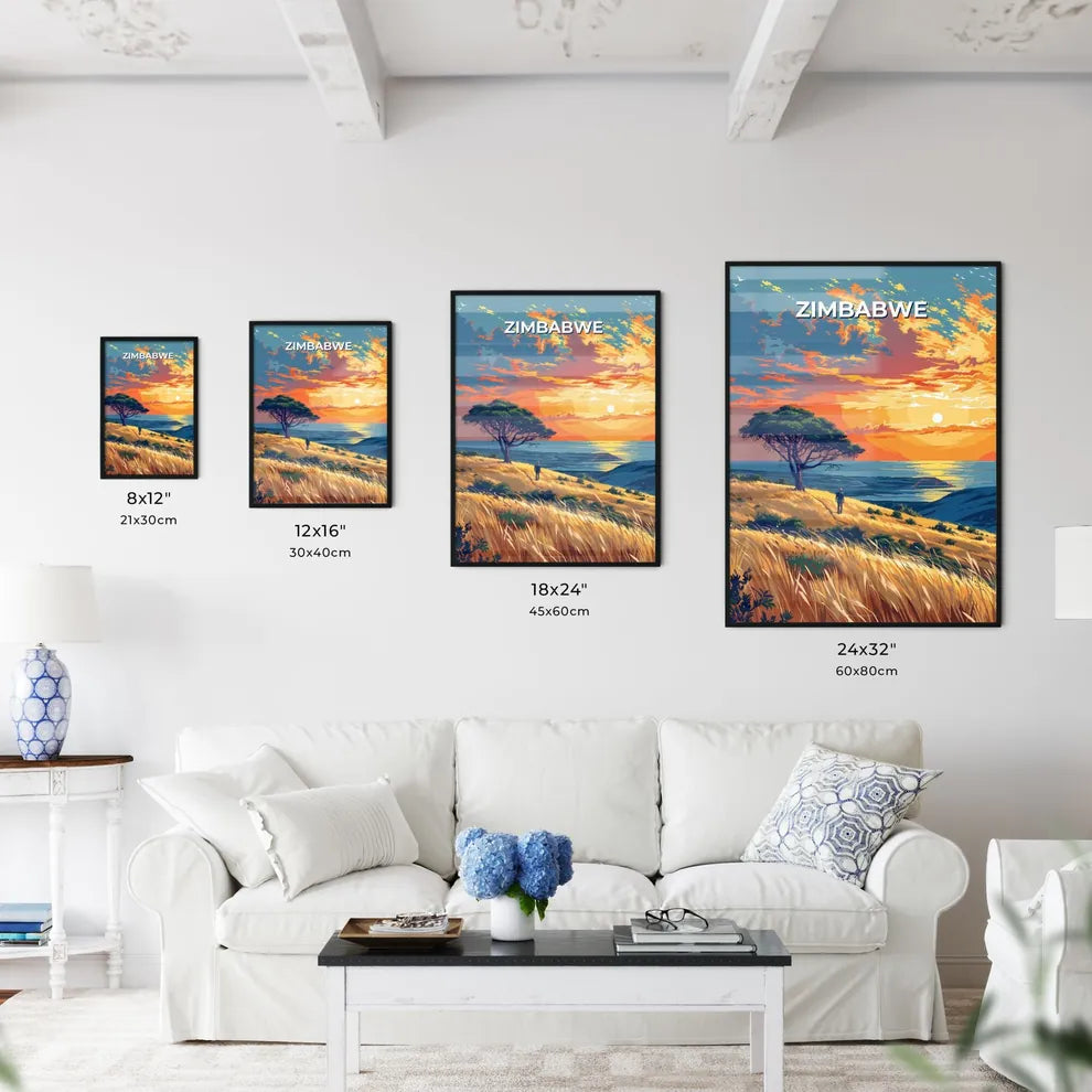 Vibrant African Art Painting - Kitchen Hangings