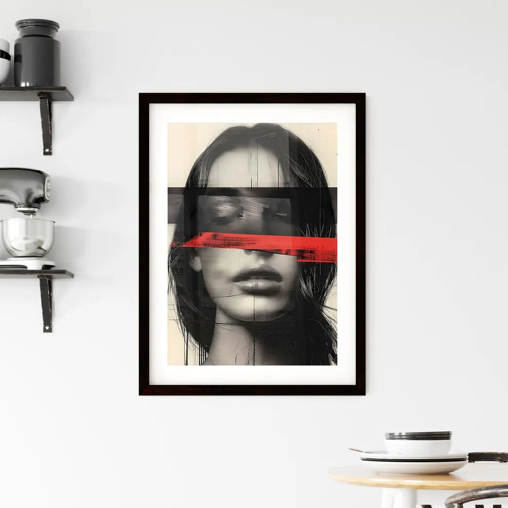 Vibrant Digital Collage Framed Print