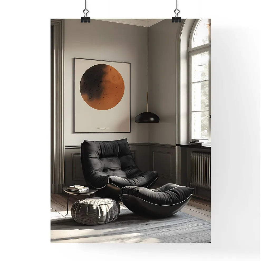 Minimalist Black and White Boho Print | Mode Poster
