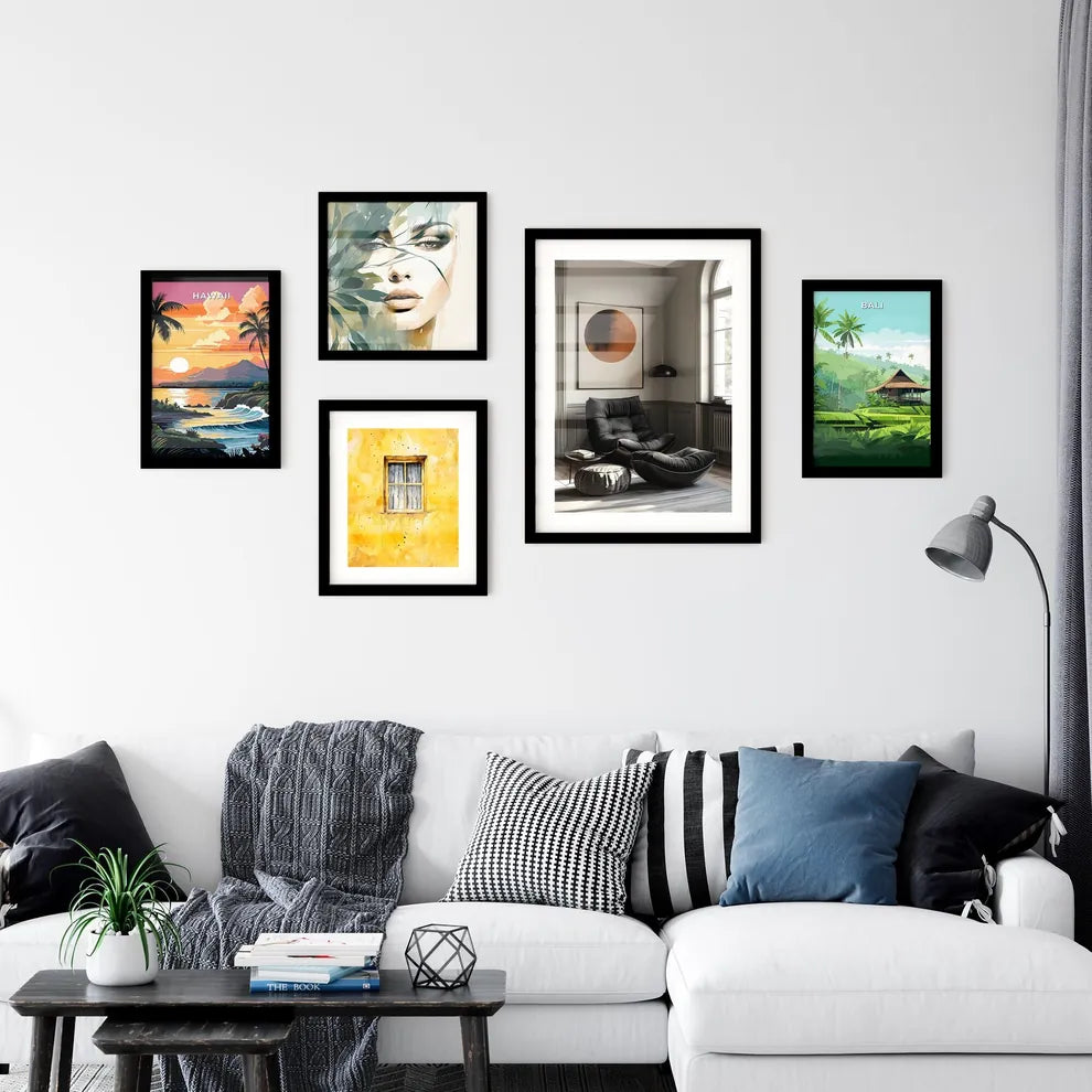 Minimalist Black and White Boho Print | Mode Wall Art