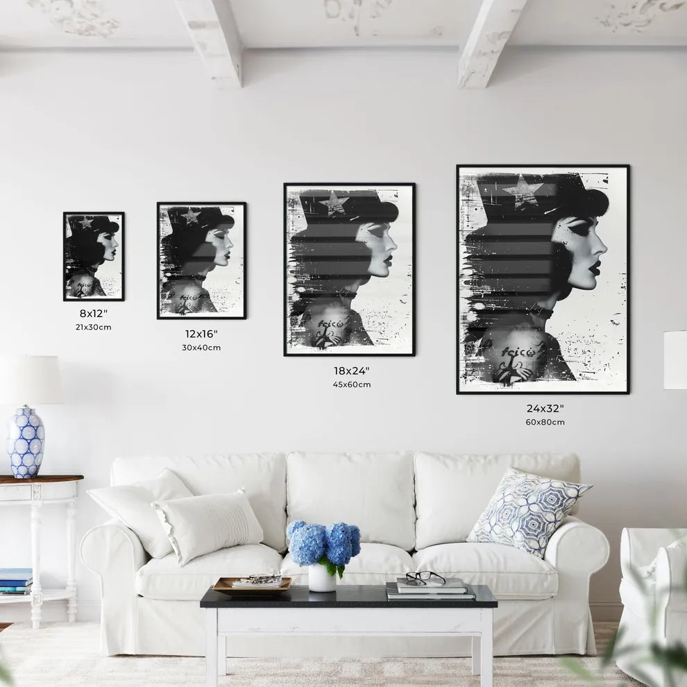 Modern art print Size Chart