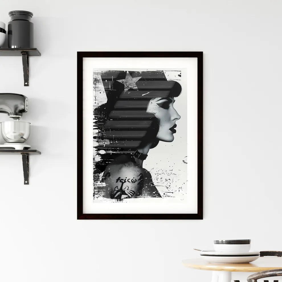 Modern art print Framed Print