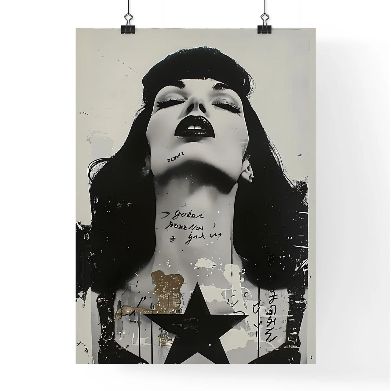 Vibrant Woman Painting Poster