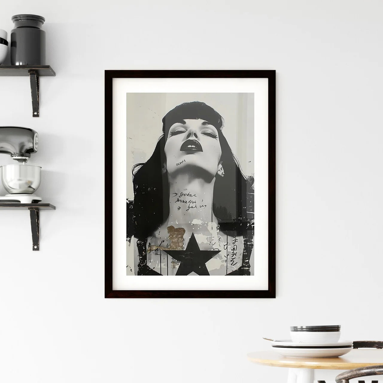 Vibrant Woman Painting Framed Print