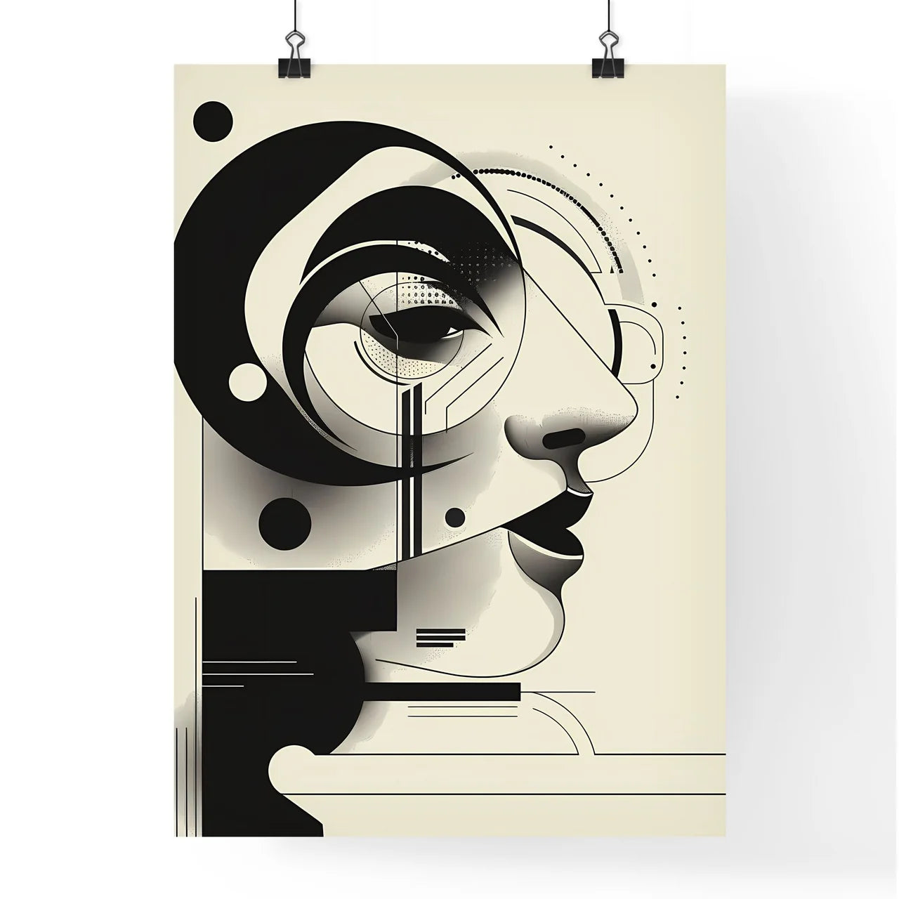 Bauhaus-inspired Abstract Artwork - Vibrant  Poster