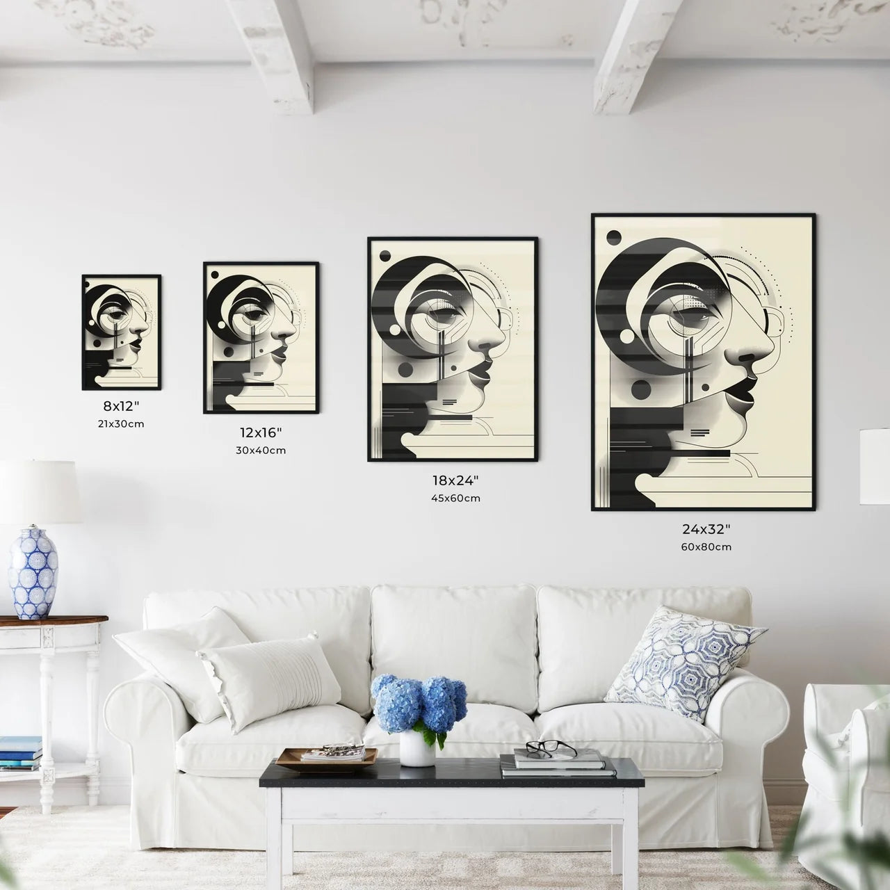 Bauhaus-inspired Abstract Artwork - Vibrant  - Kitchen Hangings