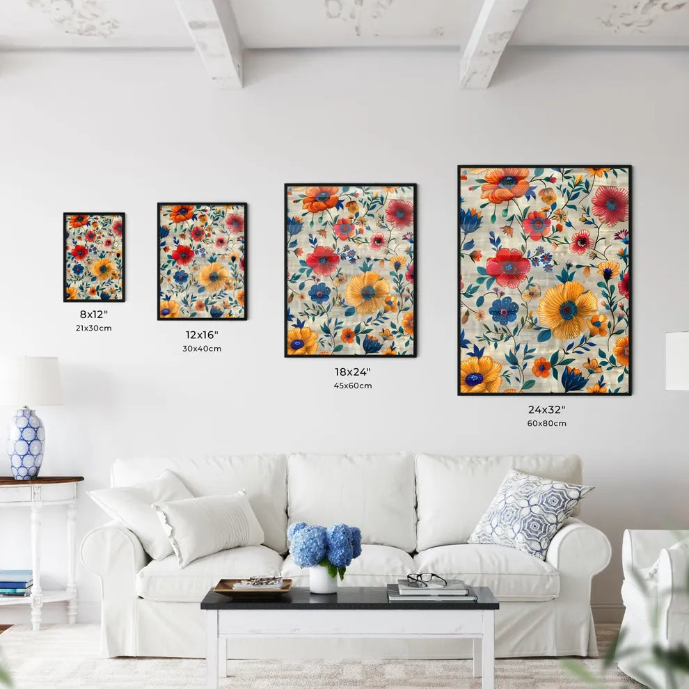 Vibrant Bohemian Seamless Pattern Digital Pa - Kitchen Hangings