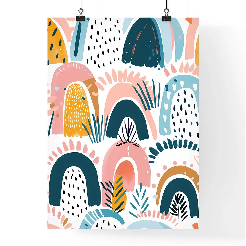 Pastel Boho Seamless Pattern: Poster