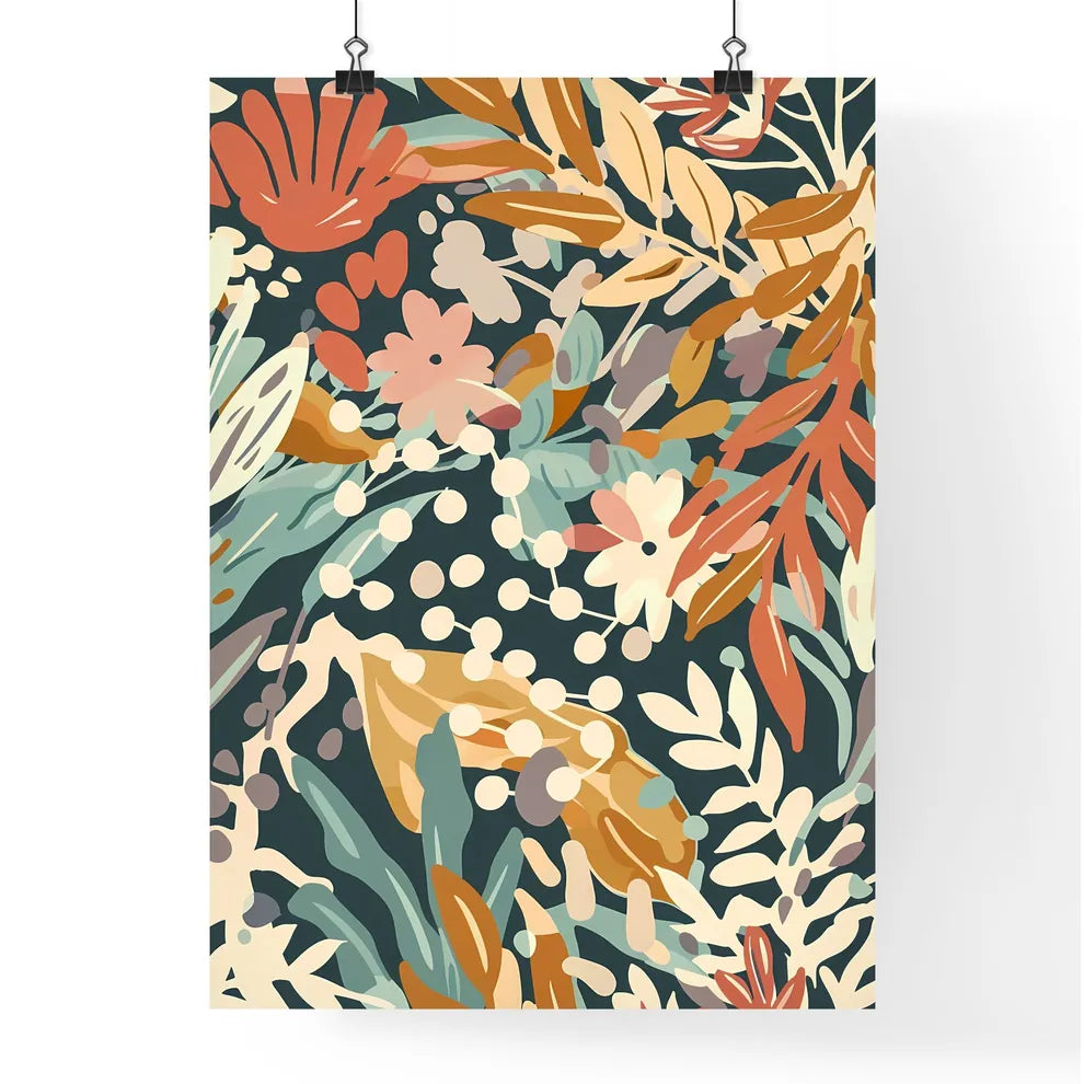 Boho flower art Poster