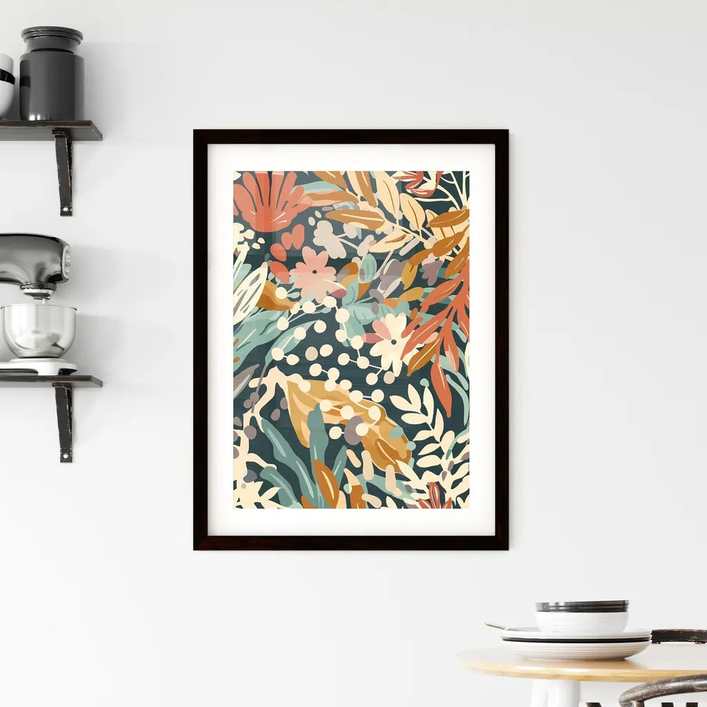 Boho flower art Framed Print