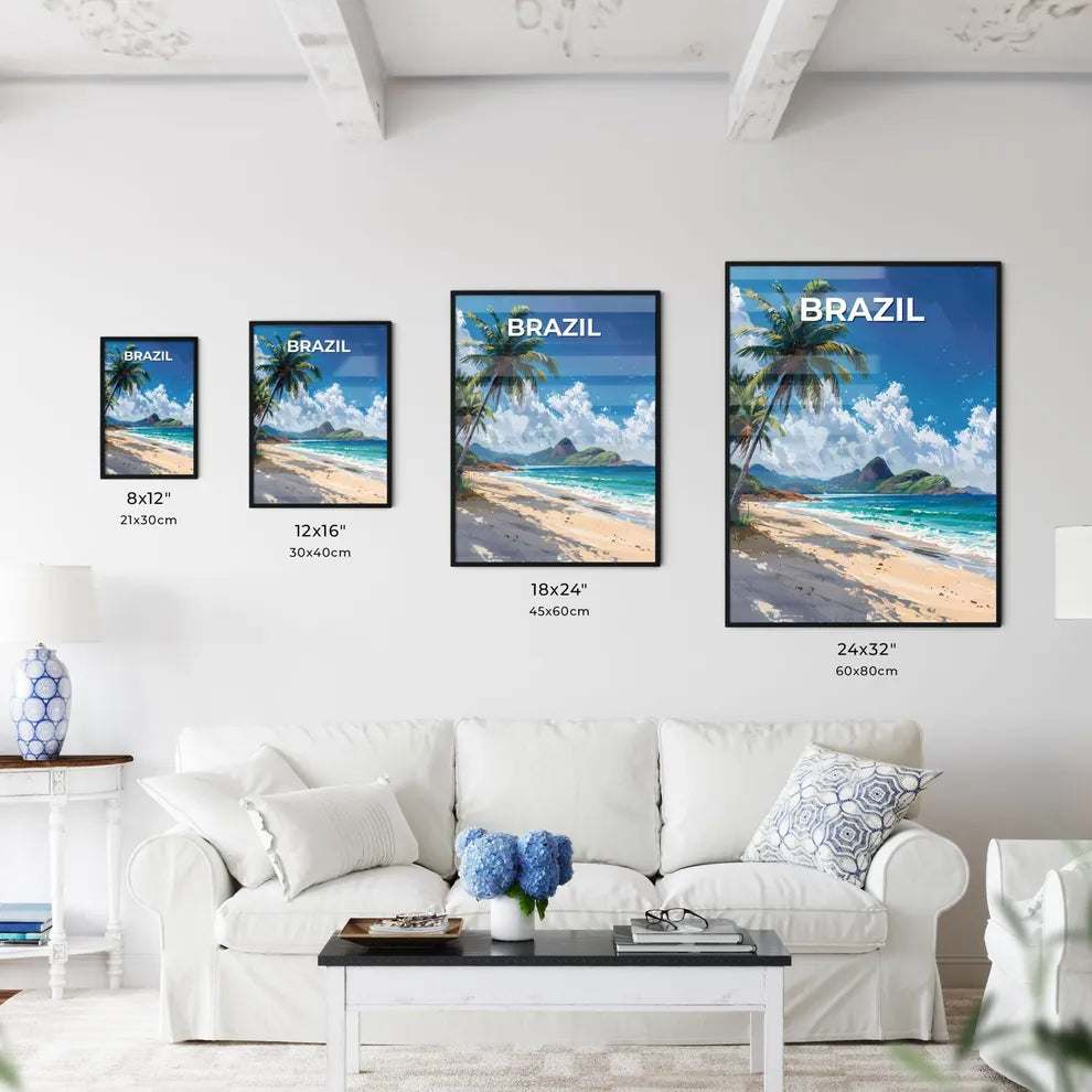 Vibrant Brazilian Beach Artwork - Kitchen Hangings