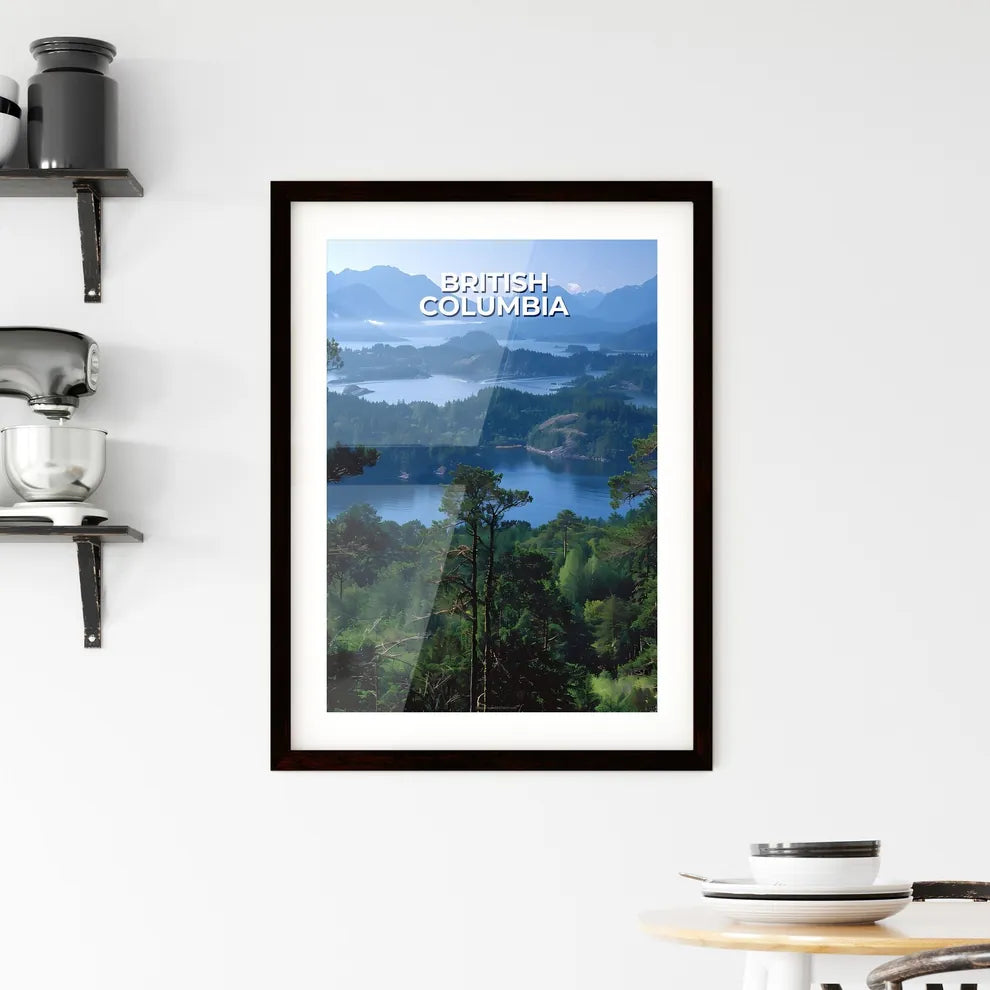 Vibrant Art Depiction of British Columbia La Framed Print