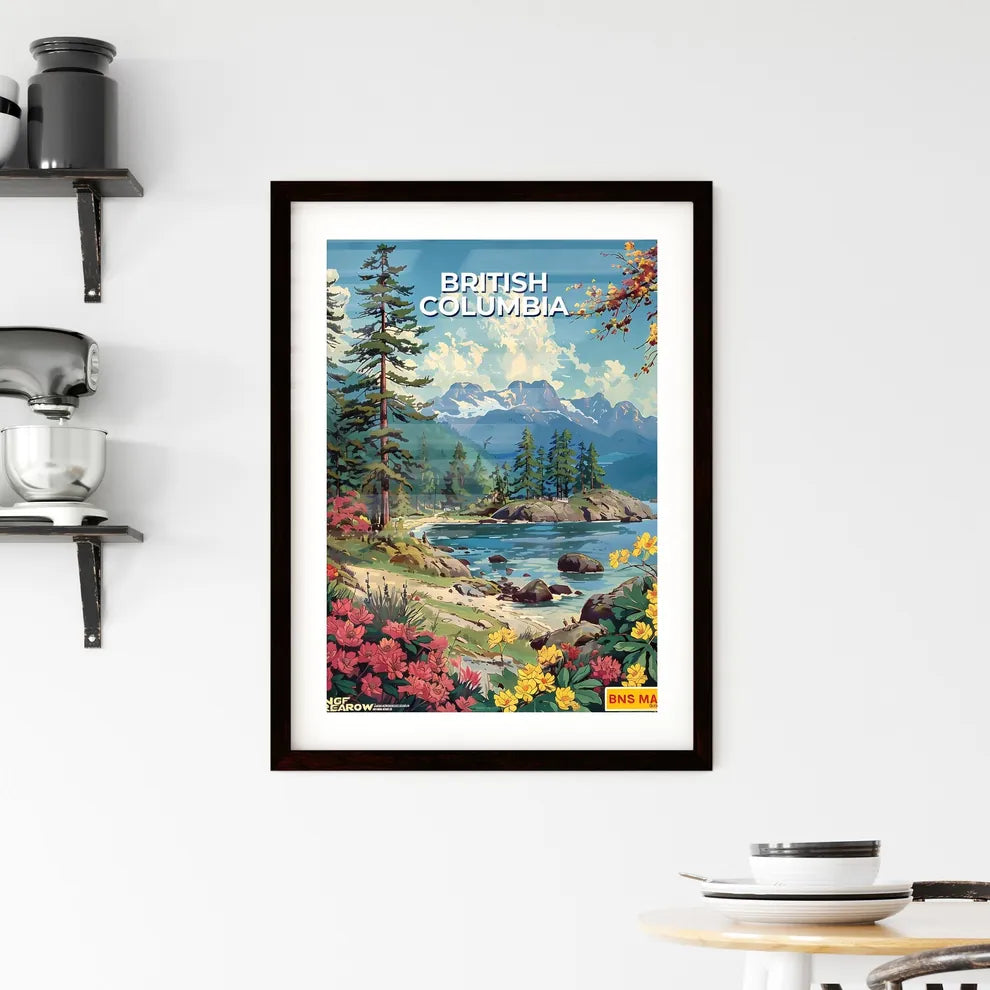 Serene British Columbia Lake Art Framed Print