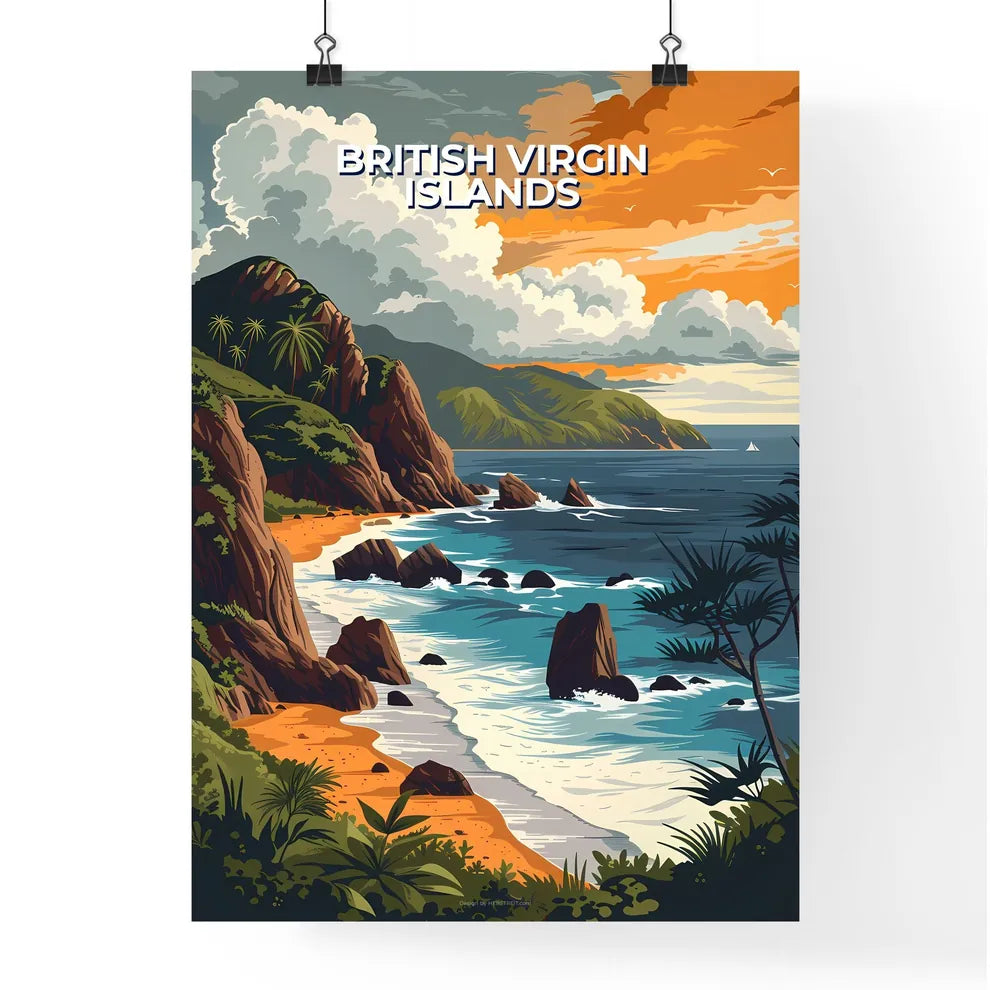 Beach in British Virgin Islands Poster