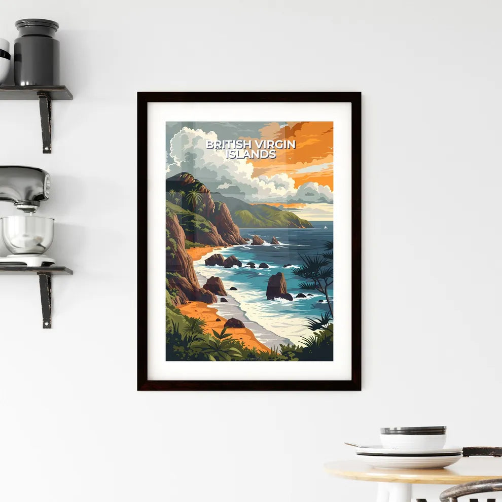 Beach in British Virgin Islands Framed Print