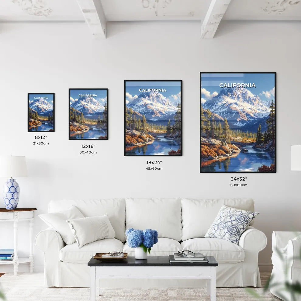 Vibrant Artistic Landscape Depicting a Mount - Kitchen Hangings
