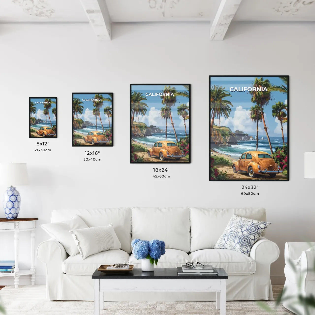 Vibrant California Beach Art - Kitchen Hangings