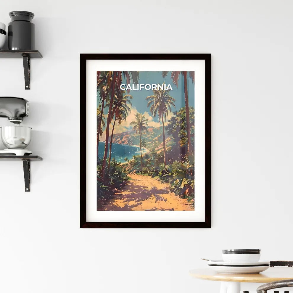 Path Through Tropical Forest Framed Print