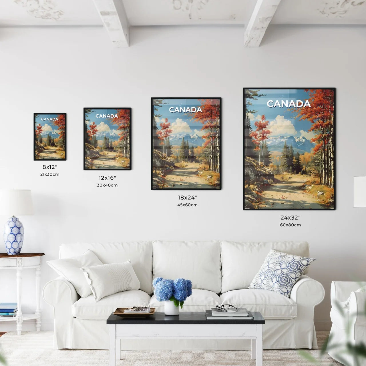 Vibrant North American Landscape Painting - Kitchen Hangings