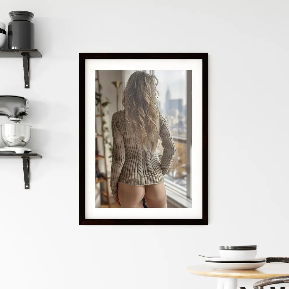 Vibrant Art: Enchanting Thighs - Captivating Girl in a Painting, Radiating Beauty, Emphasizing the Artistry, Alluring and Majestic Default Title