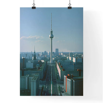 Berlin Skyline Cityscape Painting Fernsehturm Tower Bauhaus Art