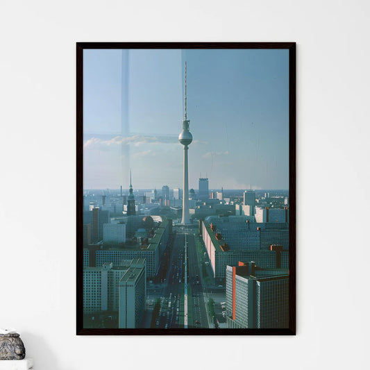 Berlin Skyline Cityscape Painting Fernsehturm Tower Bauhaus Art Framed Art