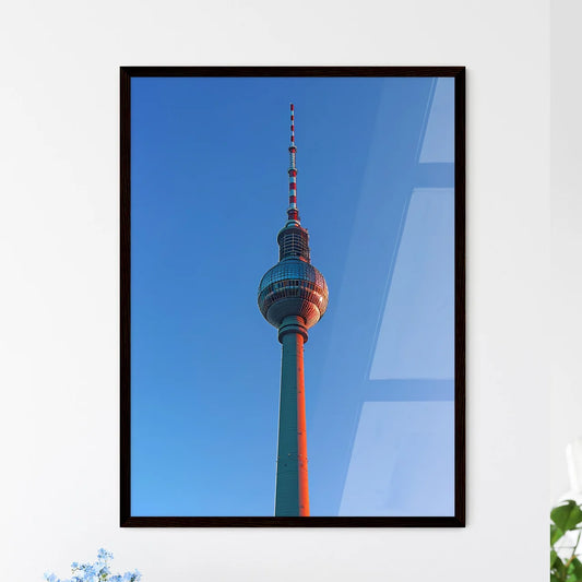 Painting of Berlin Fernsehturm Tower Architecture Bauhaus Style Modern Art Framed Art