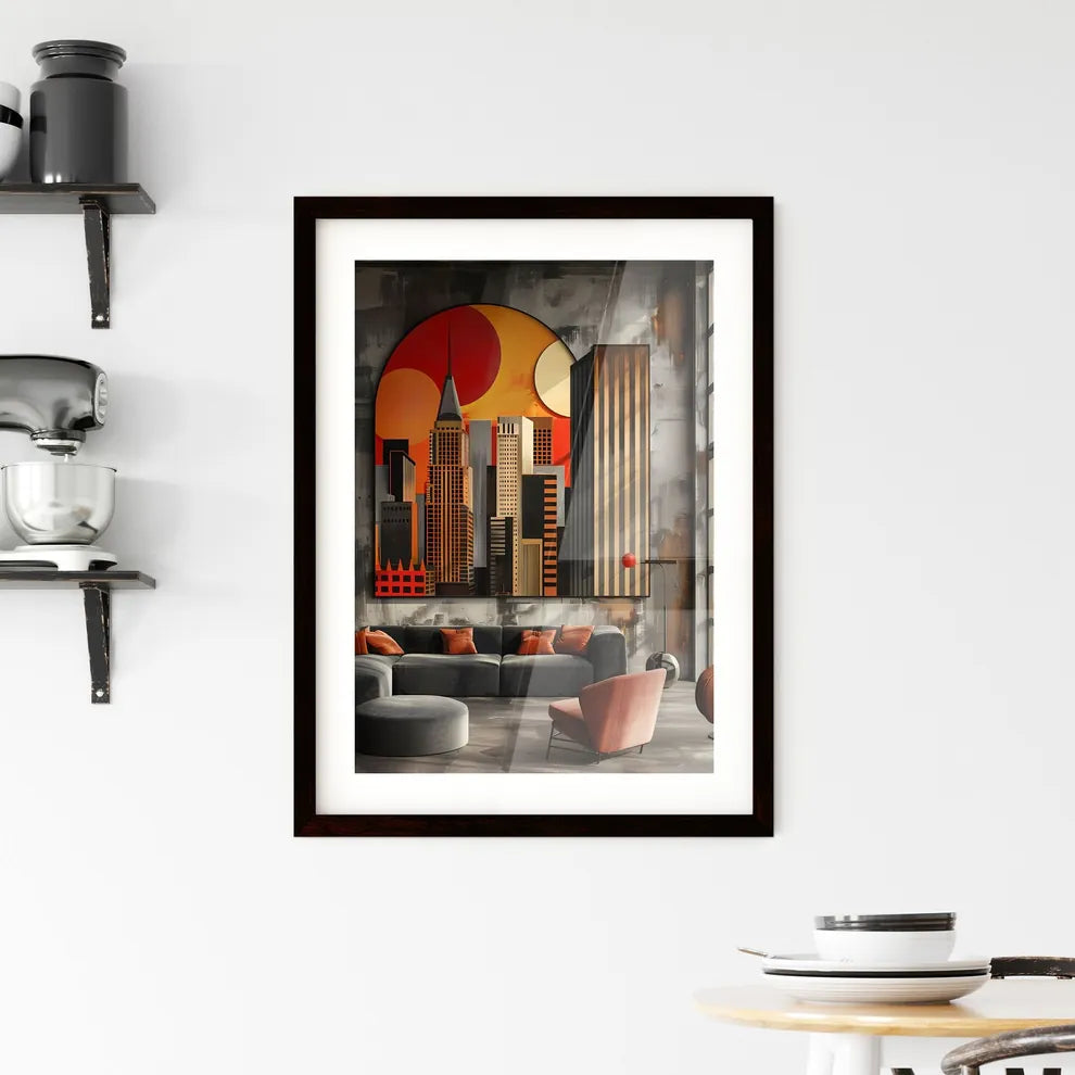 Contemporary Chic: Painterly Accents for Sophisticated Interiors Featuring Eye-Catching Artwork Custom Print