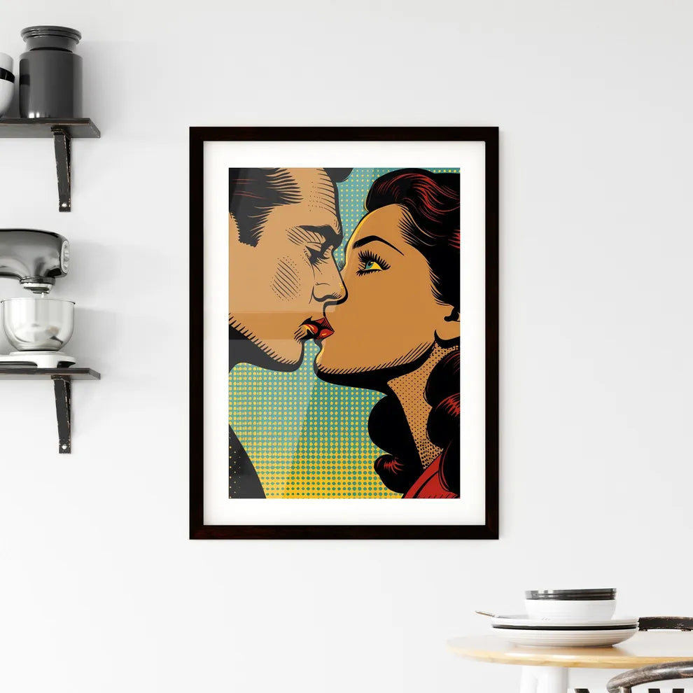 1970s Retro Comic Book Style Framed Print