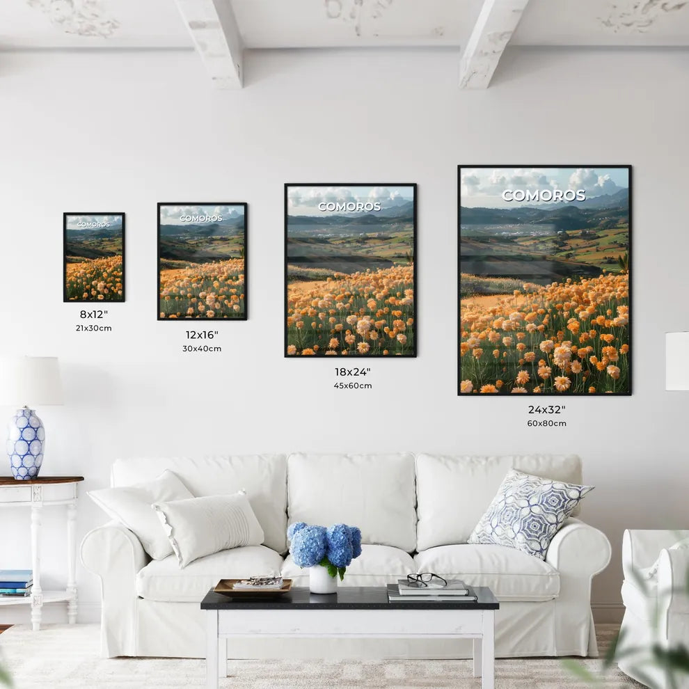 Beautiful Painting of Colorful Flowers and M - Kitchen Hangings