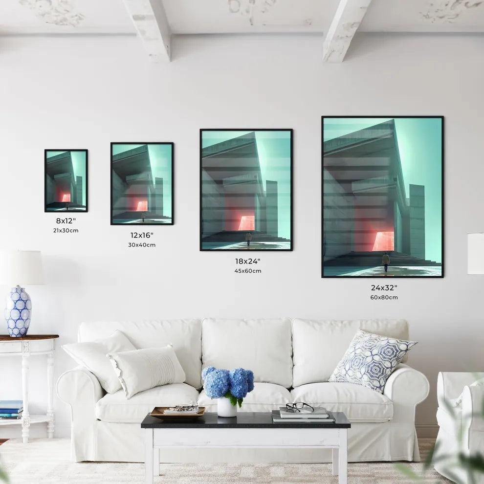 Geometric Shapes, Clean Lines, Vibrant Painting, Modern Art, Abstract Expressionism, Human Figure, Building, Architecture, Perspective Size Chart