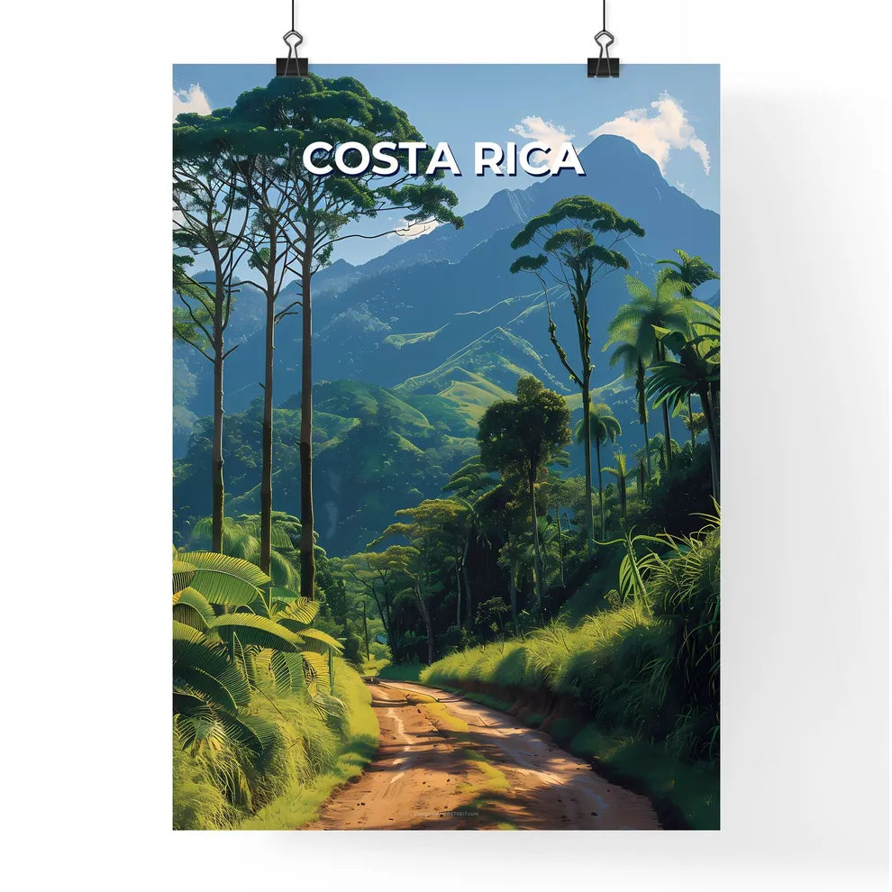 Colorful Art Painting - Depicting a Dirt Roa Poster