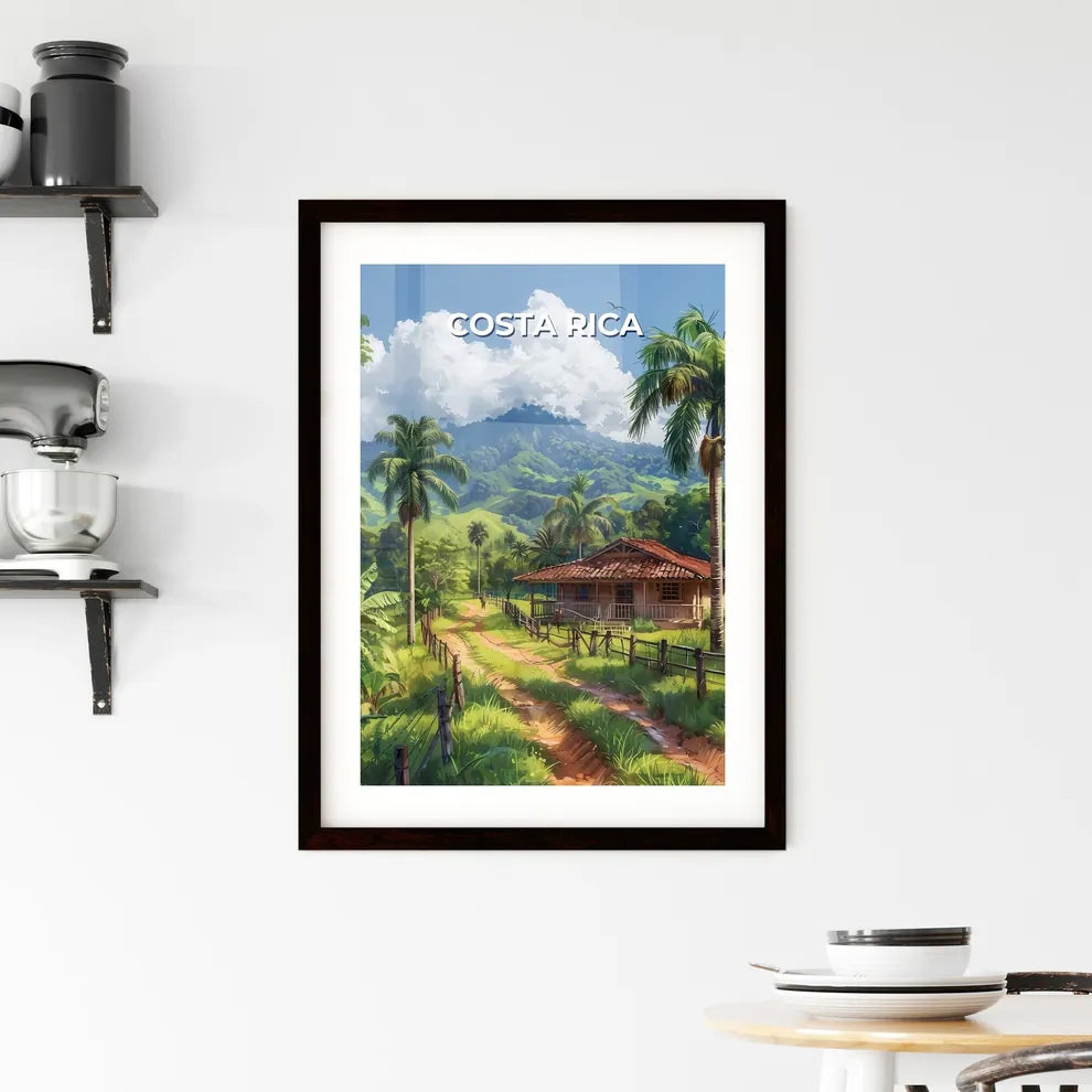 Colorful Tropical House Painting Framed Print