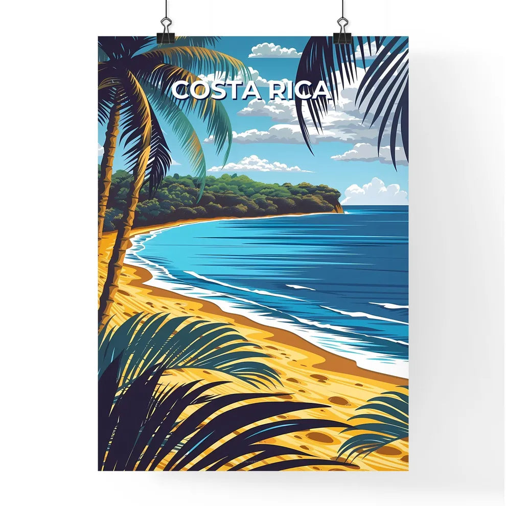 Abstract Beach Painting Poster