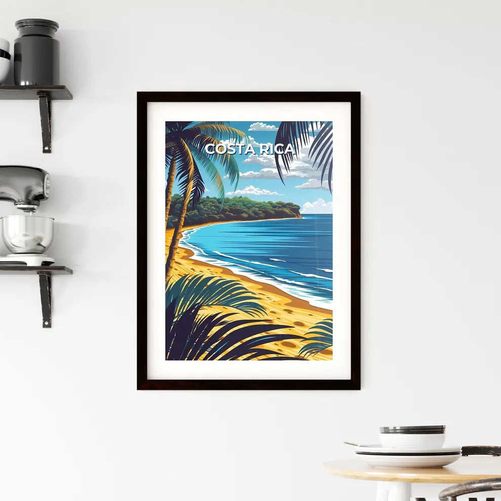 Abstract Beach Painting Framed Print