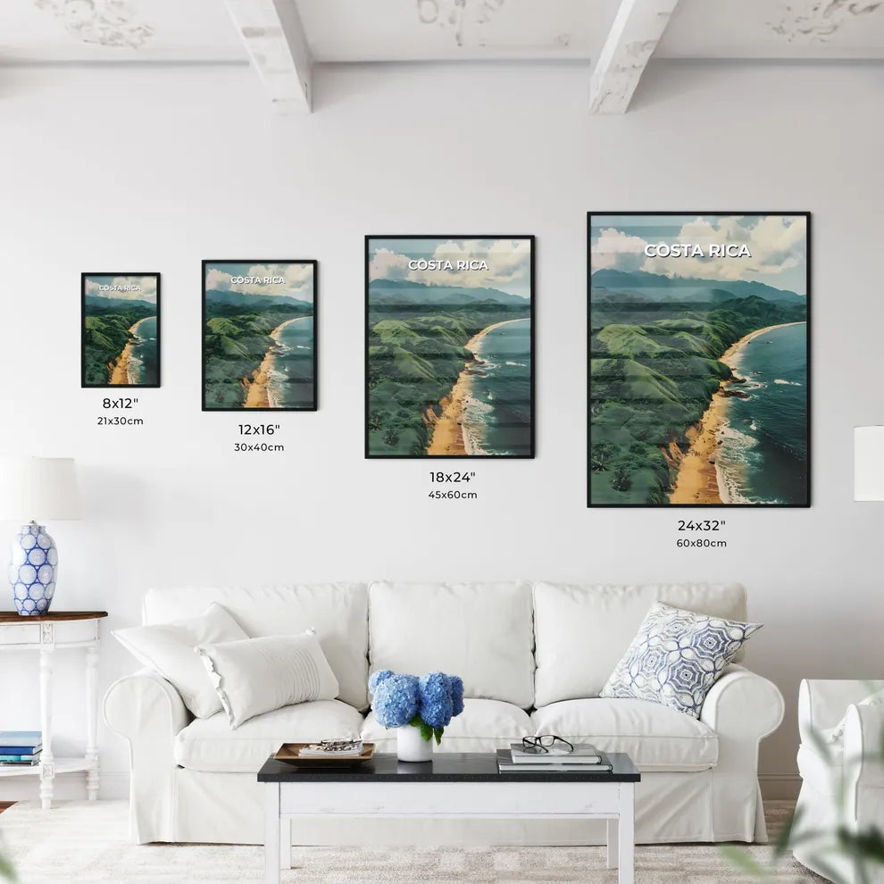 Vibrant Painting Depicting Serene Beach Scen - Kitchen Hangings