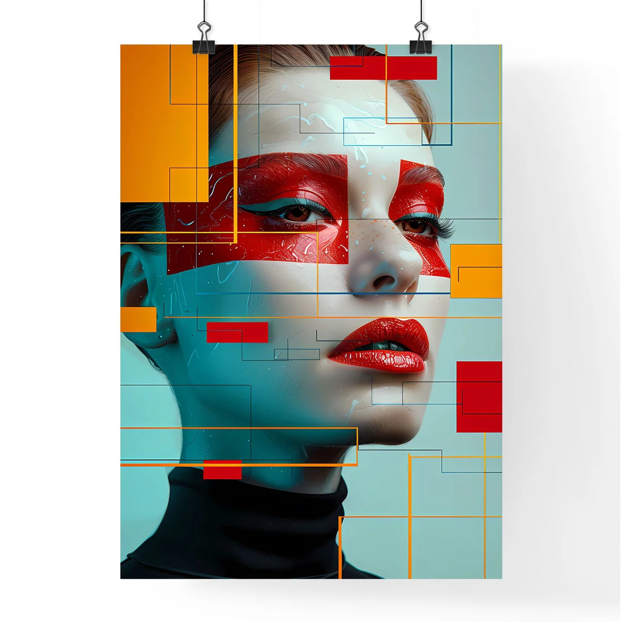 Vibrant Fashion Magazine Cover Poster