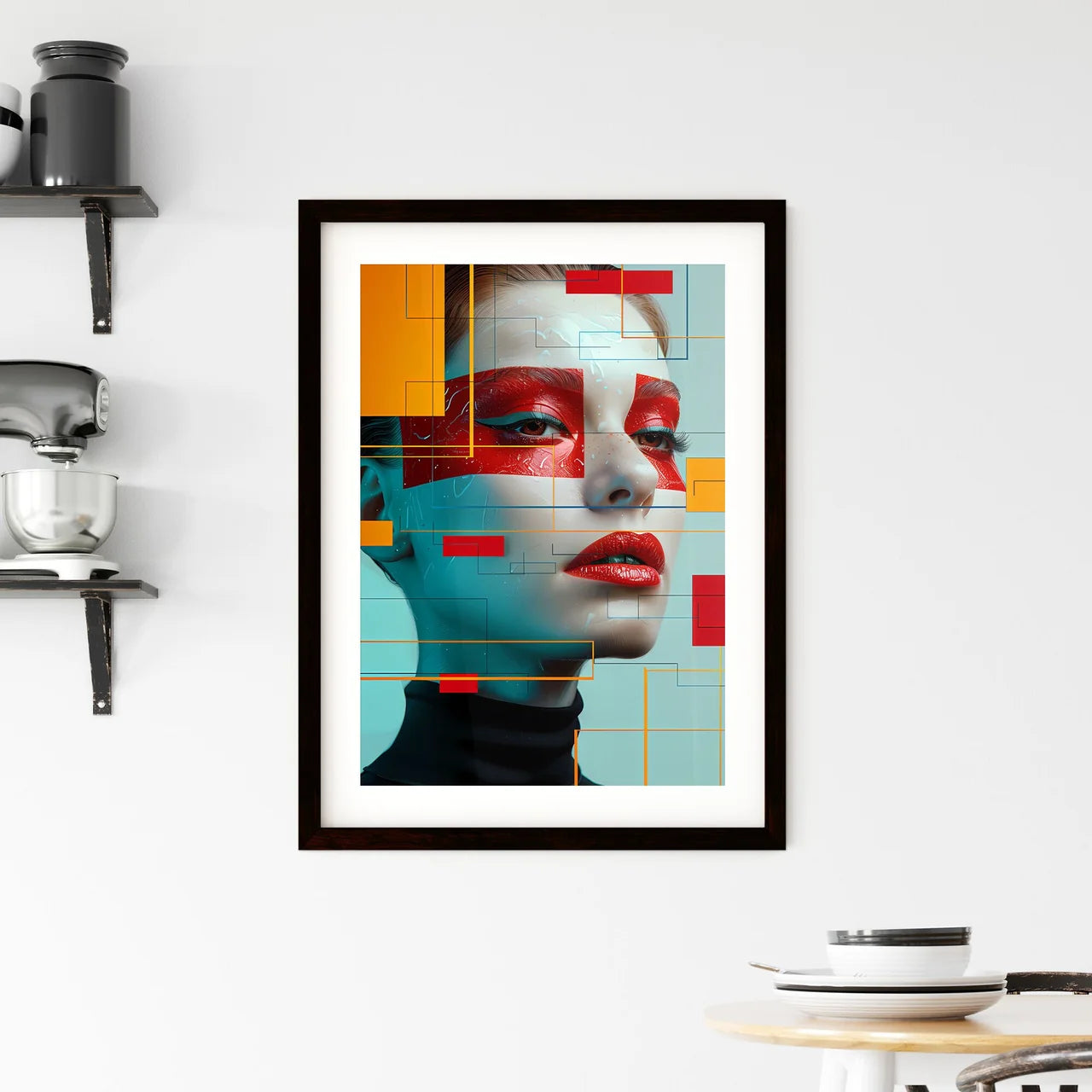 Vibrant Fashion Magazine Cover Framed Print