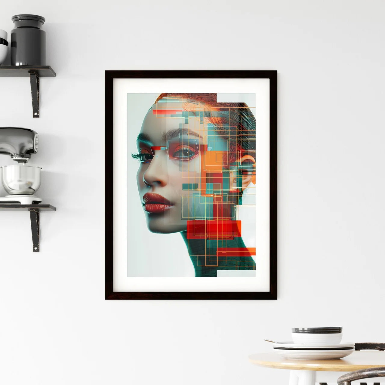 Vibrant Painting Showcase Framed Print