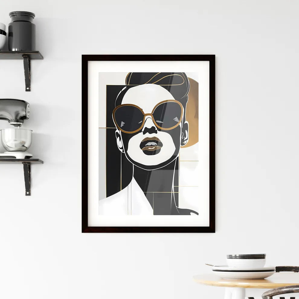 Vibrant Minimalist Artwork Framed Print