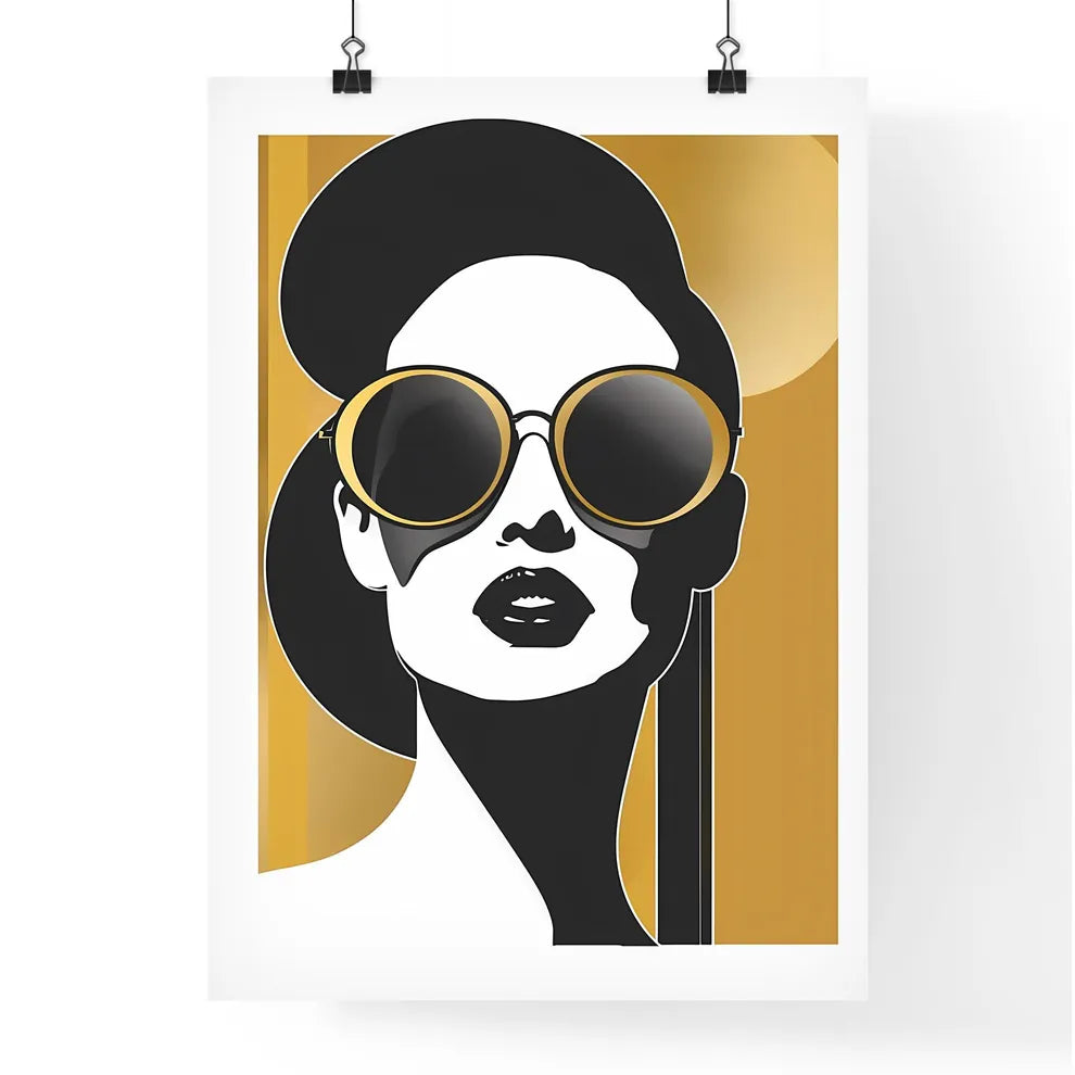 Minimalist Surrealist Pop Art Painting Woman Poster