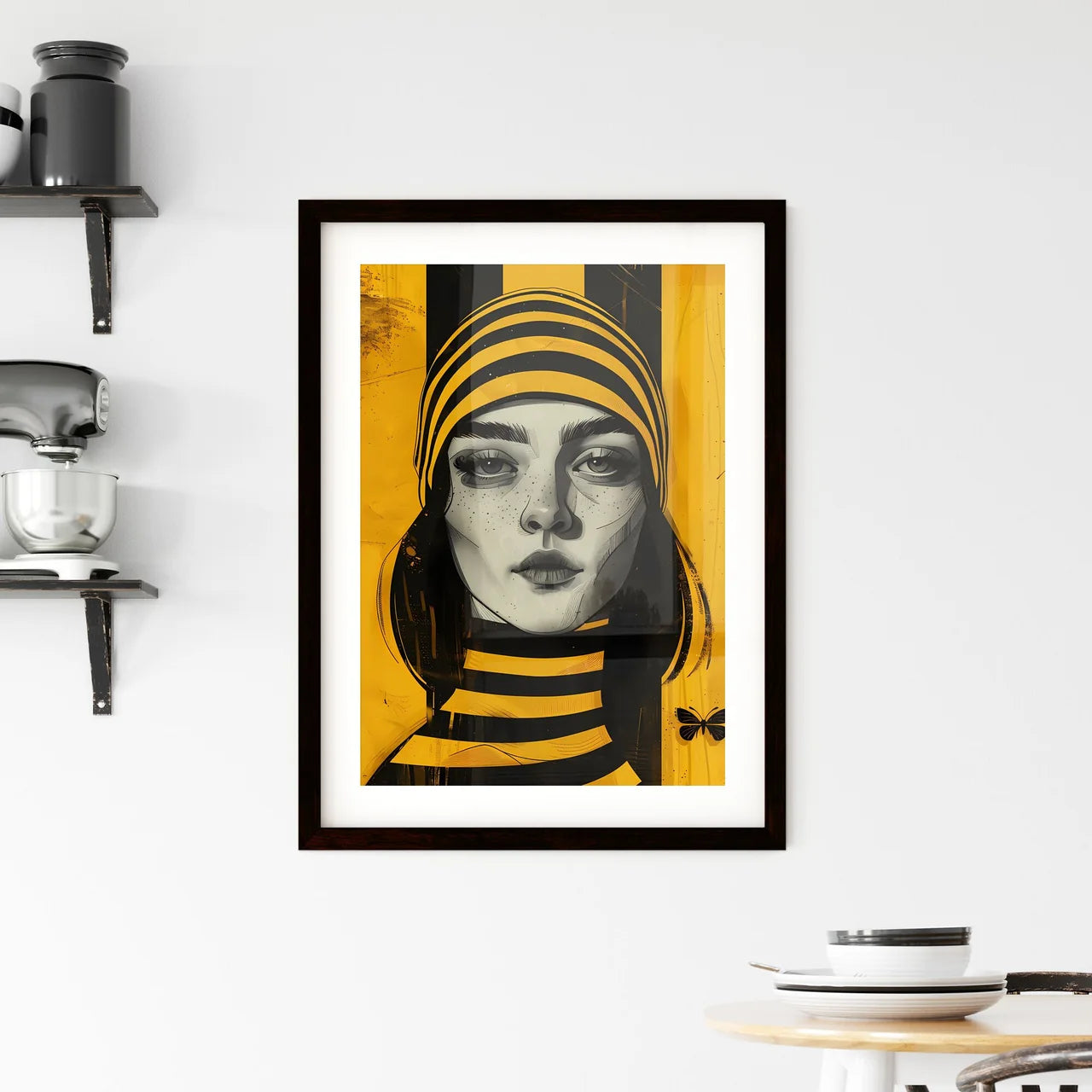 Striking Art Poster Framed Print