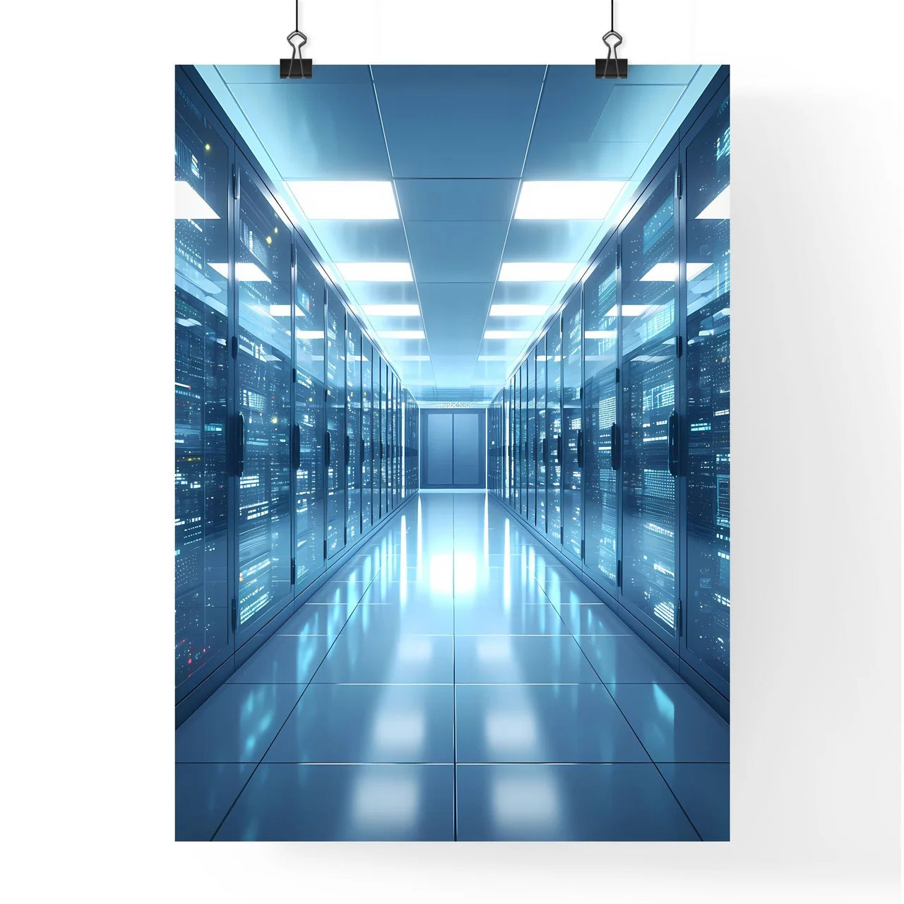 Abstract Hallway Art Poster