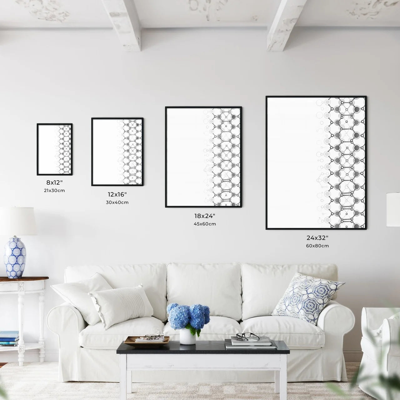 Vibrant Abstract Line Art - Kitchen Hangings