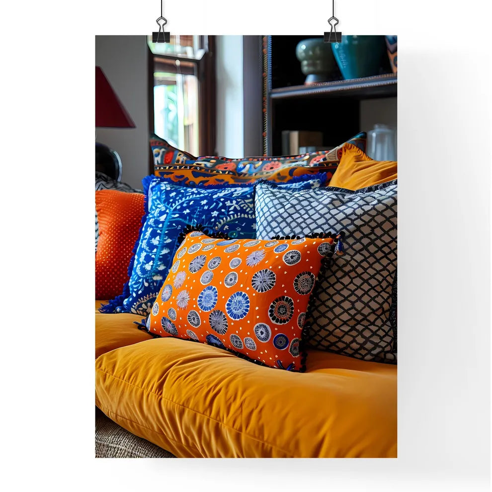 Vibrant Bohemian Style Painting Pattern for  Poster