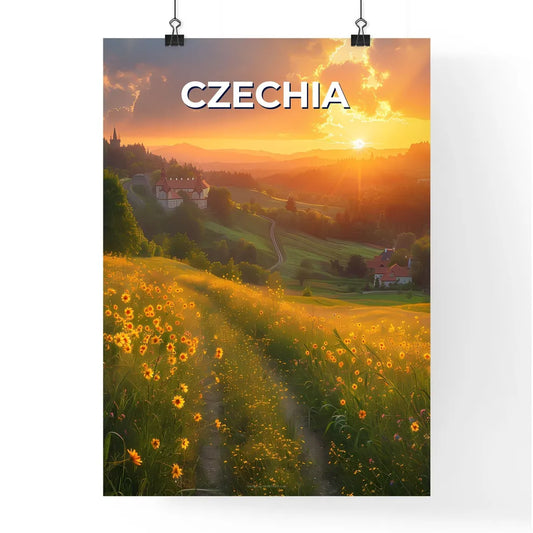 Field of Flowers in Czechia Poster