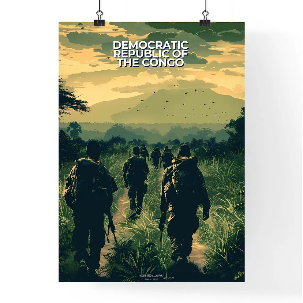 Vibrantly Colorful Painting Featuring People Poster